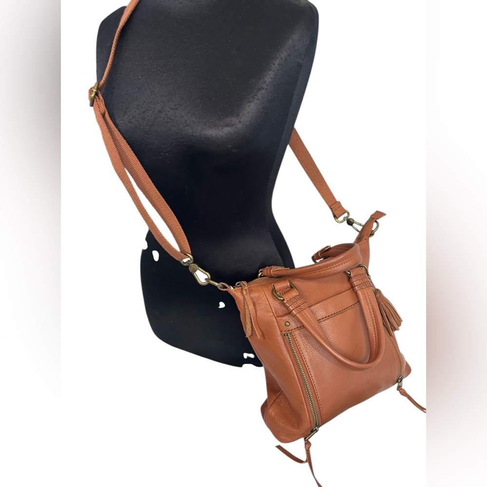 Sakroots Crossbody Shoulder Hand Bag Brown Leather